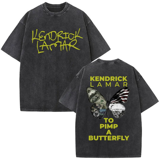 Kendrick Lamar Album - Washed Vintage Oversized T-shirt