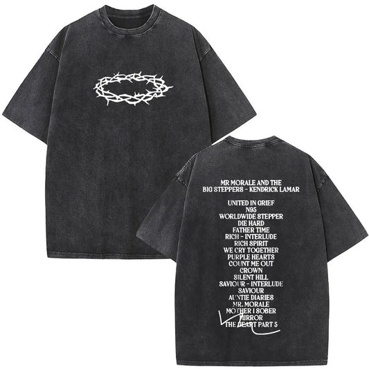 Kendrick Lamar Album - Washed Vintage Oversized T-shirt