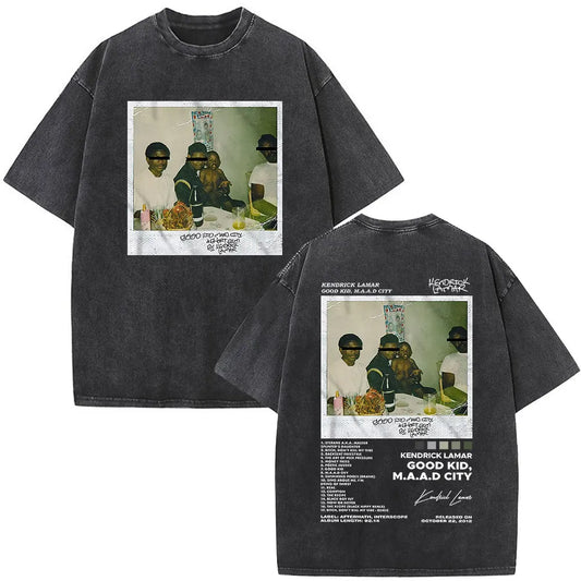 Kendrick Lamar Album - Washed Vintage Oversized T-shirt