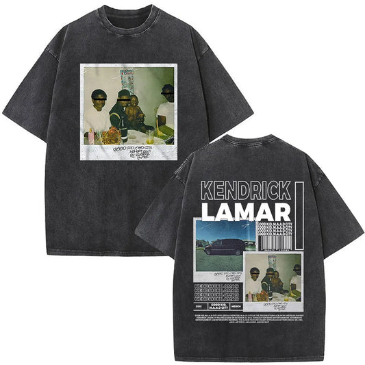Kendrick Lamar Album - Washed Vintage Oversized T-shirt