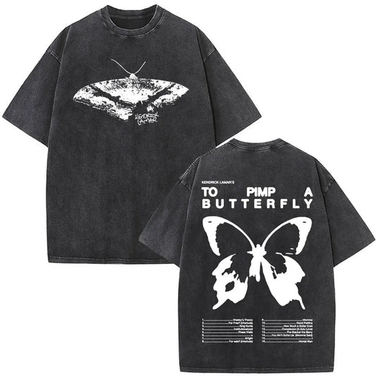 Kendrick Lamar Album - Washed Vintage Oversized T-shirt