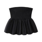 Elena - Strapless Floral Ruffle Crop Top