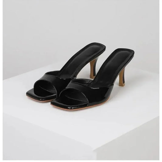 Thea - Square-Toe Heeled Sandals