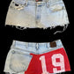 Denim Jersey Print - Mini Skirt
