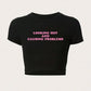 I'm Literally Just A Girl - Letter Printed Baby Tee