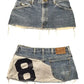 Denim Jersey Print - Mini Skirt