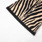 Women Pullover Sexy Zebra Printed Slim A-Line Ultra Short Dress