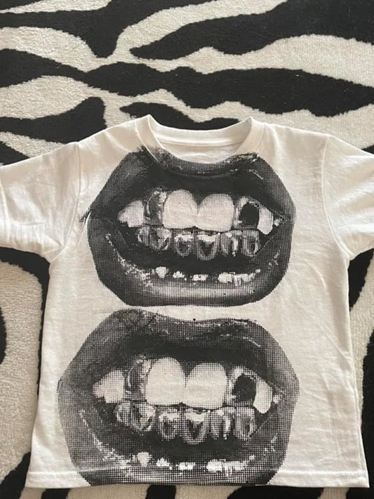 Punk Y2K Baby Short Sleeve T Shirt
