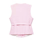 Delphine – The Belted Button-Front Vest