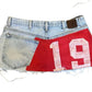 Denim Jersey Print - Mini Skirt