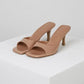 Thea - Square-Toe Heeled Sandals