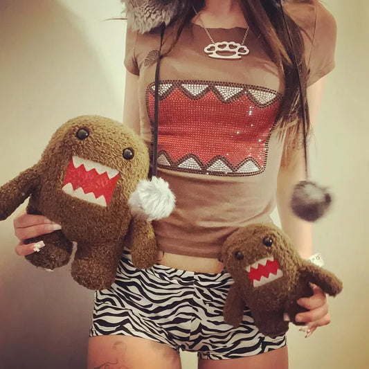 Domo Y2K Rhinestone T-shirt