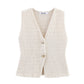 The Mira Button-Front Knit Skirt & Top Set