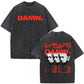 "They Not Like Us" Kendrick  - Washed Vintage Oversized T-shirt