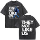 "They Not Like Us" Kendrick  - Washed Vintage Oversized T-shirt