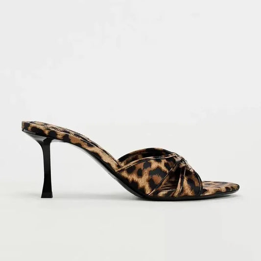 The Noa Leopard Mule