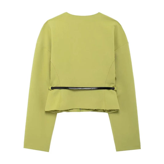 Isla – The Belted Shirt & Mini Skirt Set