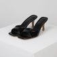 Thea - Square-Toe Heeled Sandals