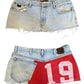 Denim Jersey Print - Mini Skirt