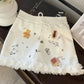Denim Jersey Print - Mini Skirt
