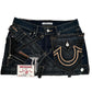 Y2k Skirt Letter Embroidery Denim Pleated Mini Skirt