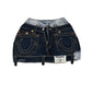 Y2k Skirt Letter Embroidery Denim Pleated Mini Skirt